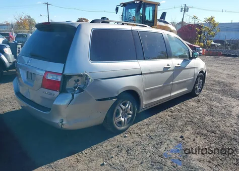2005 Honda Odyssey Ex-L z USA, uszkodzony, nr VIN 5FNRL38755B021484